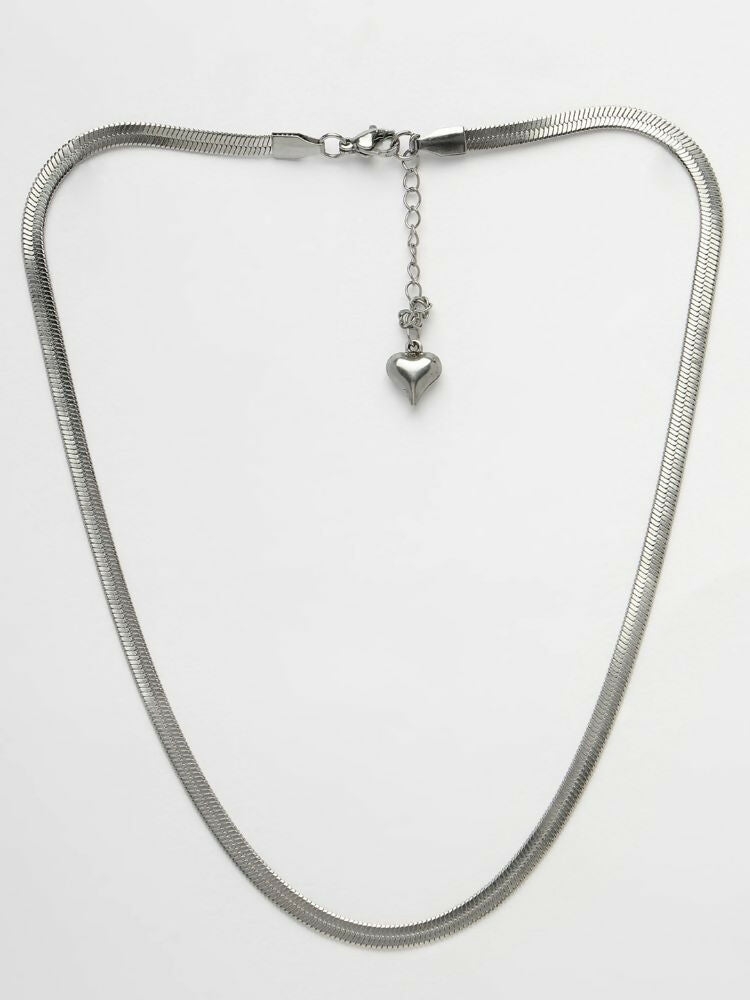 NVR Women German Silver Oxidised Chain
