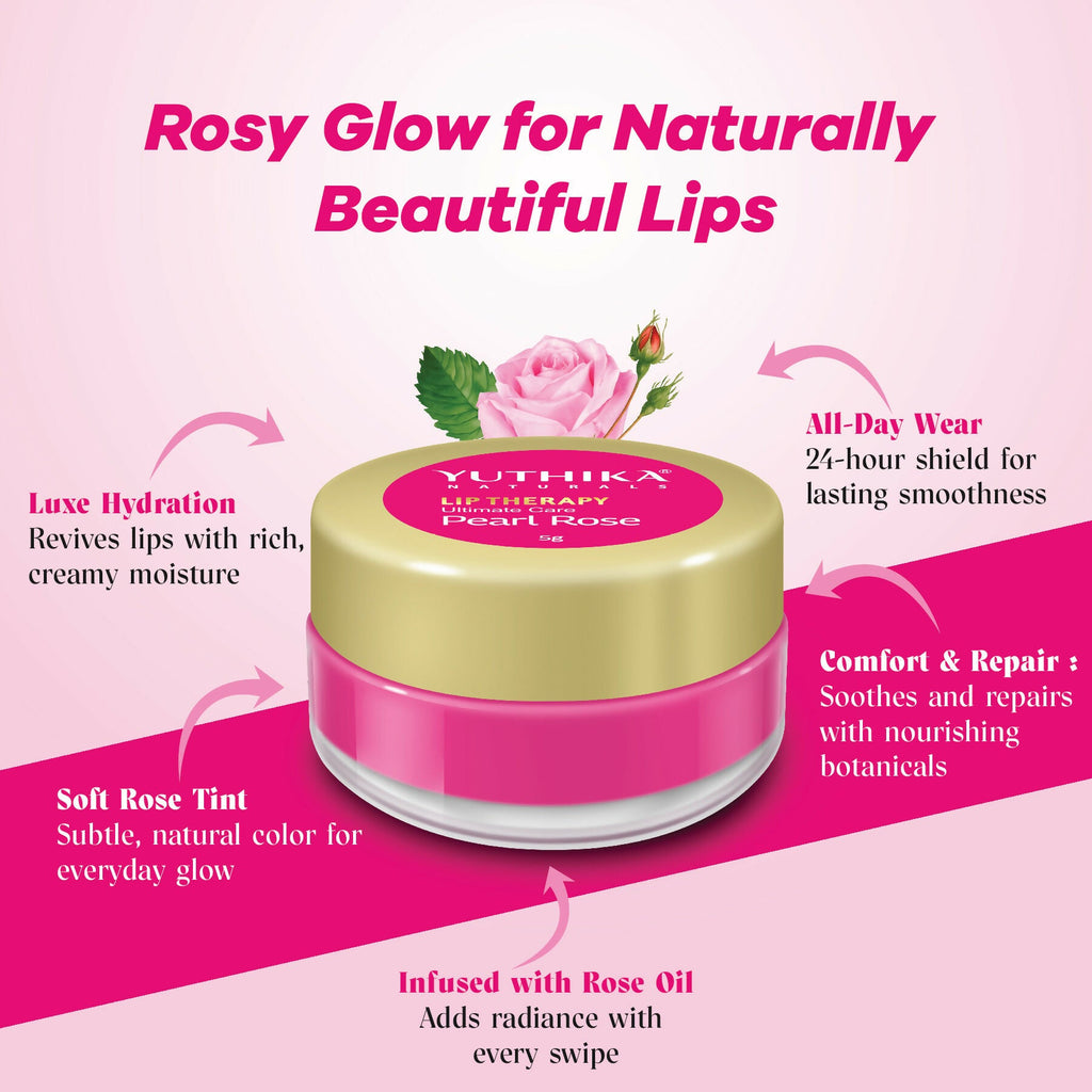 Yuthika Moisturizing Lip Balm – Pearl Rose