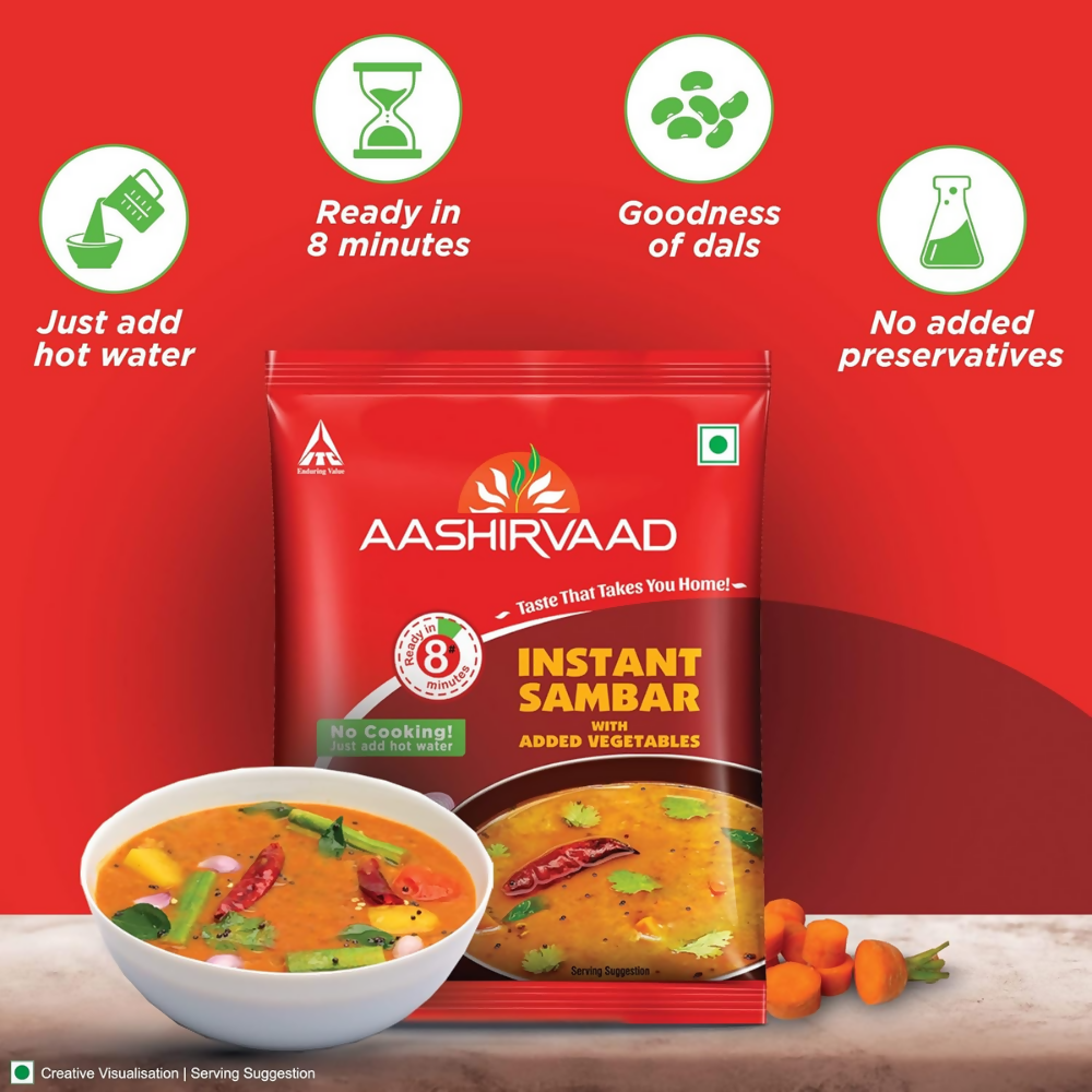 Aashirvaad Instant Sambar - With Added Vegetables