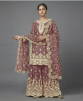 Teeya Creation Womens New Trendy Pure Gmy Silk With Heavy Embroidery Sequence Work Kurta Set