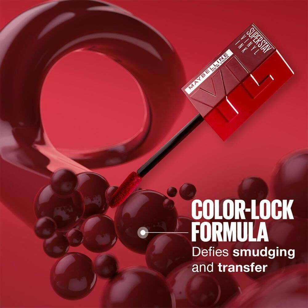 Maybelline New York Super Stay Vinyl Ink Liquid Lipstick, Instant Shine Lasts Up To 16H - Unafraid