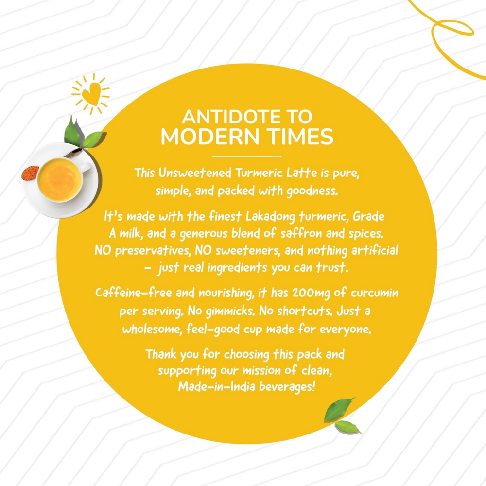 TeaFit AM/PM Wellness No Sugar Tea Premix - Ginger Tea & Turmeric Latte