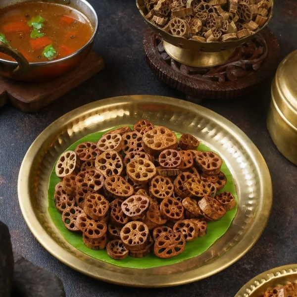 Sweet Karam Coffee Lotus Stem Crisps (Thamarai Thandu Vathal)