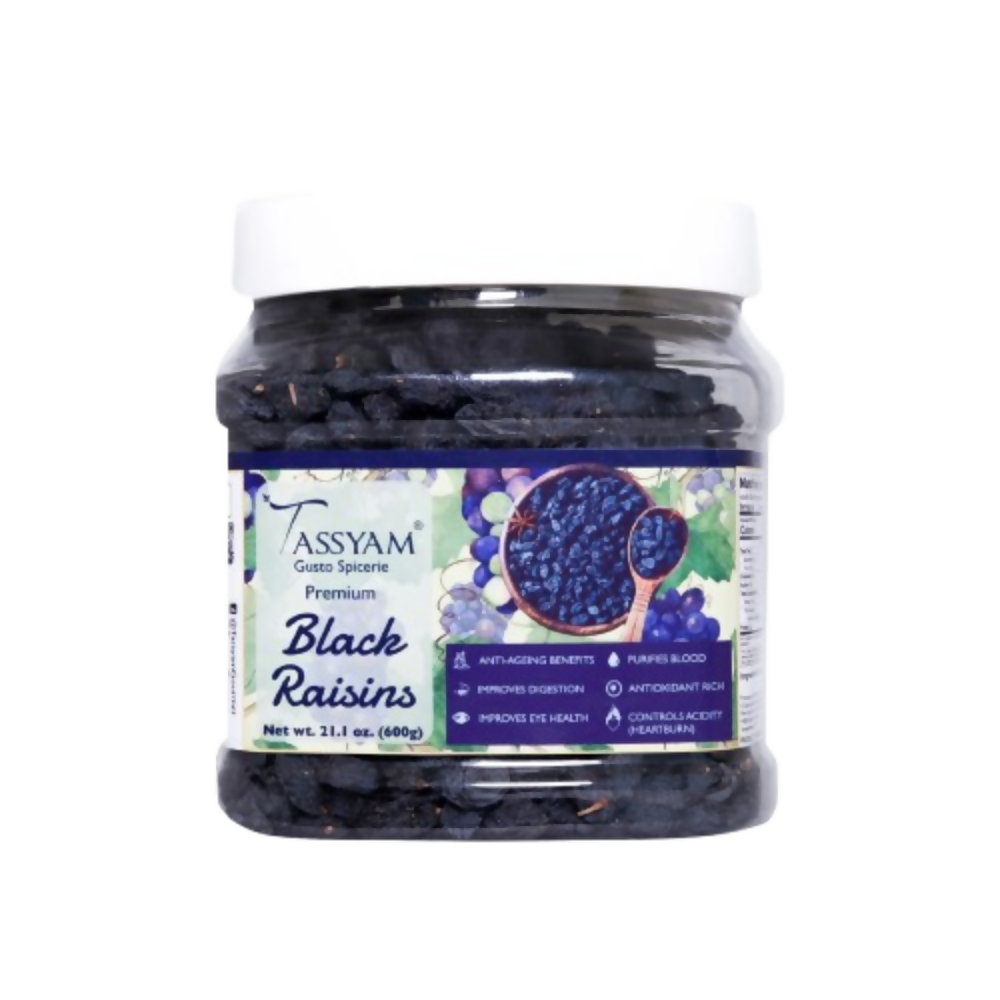 Tassyam Organics Seedless Black Raisins
