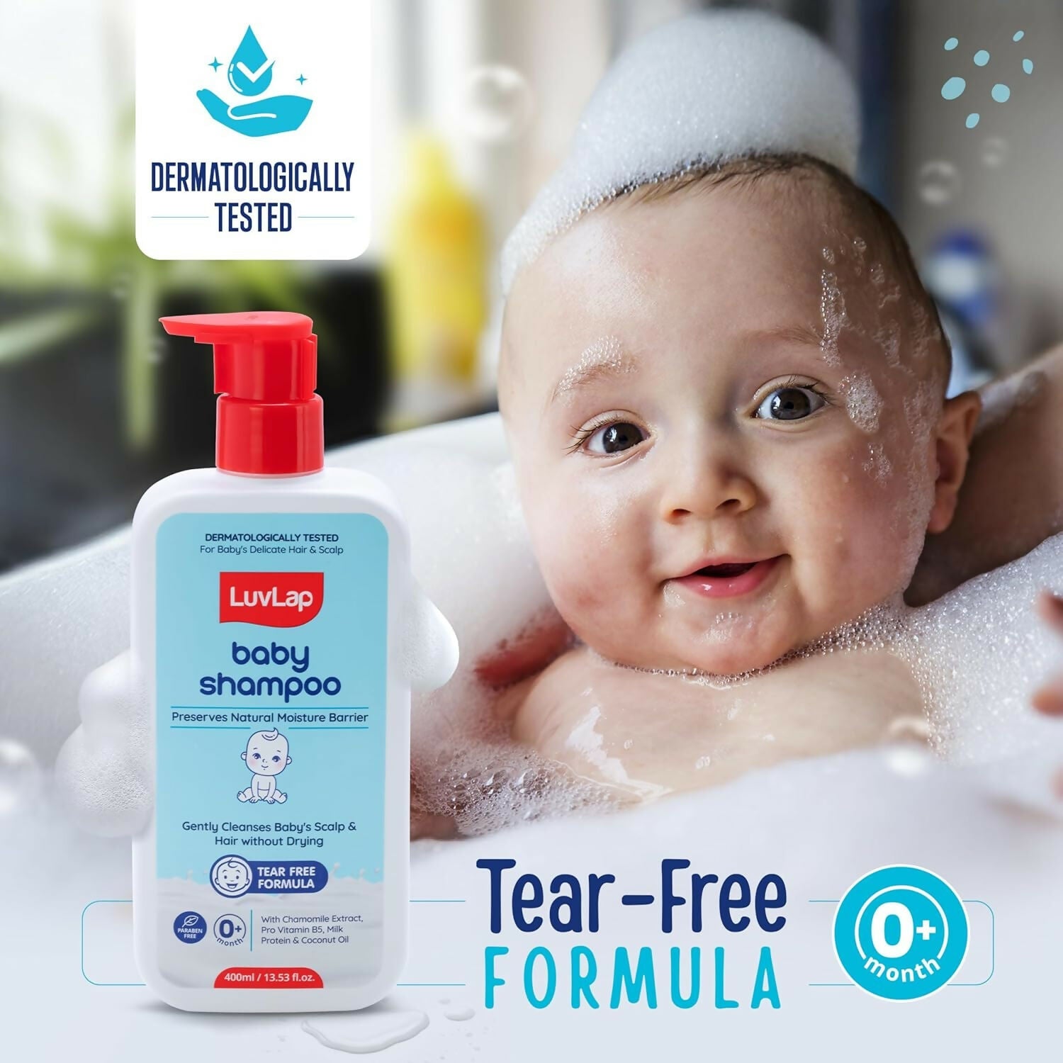 LuvLap Baby Shampoo + Baby Lotion Combo Set