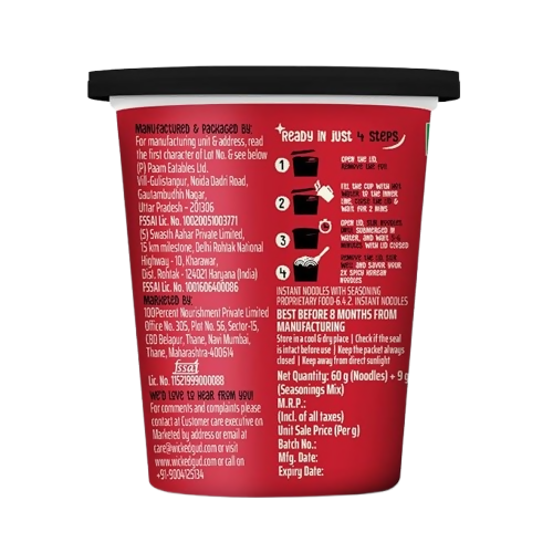 WickedGud Korean Cup Noodles Fiery 2X Spicy
