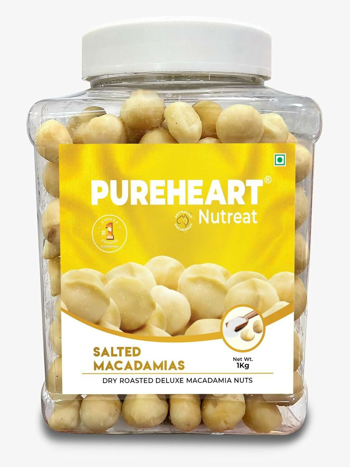 Pureheart Nutreat Salted Macadamia|Premium Dry Roasted Macadamia Nuts
