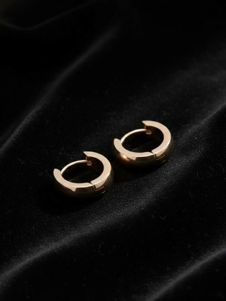 NVR Men's Set of 3 Multicolour Hoop Earrings