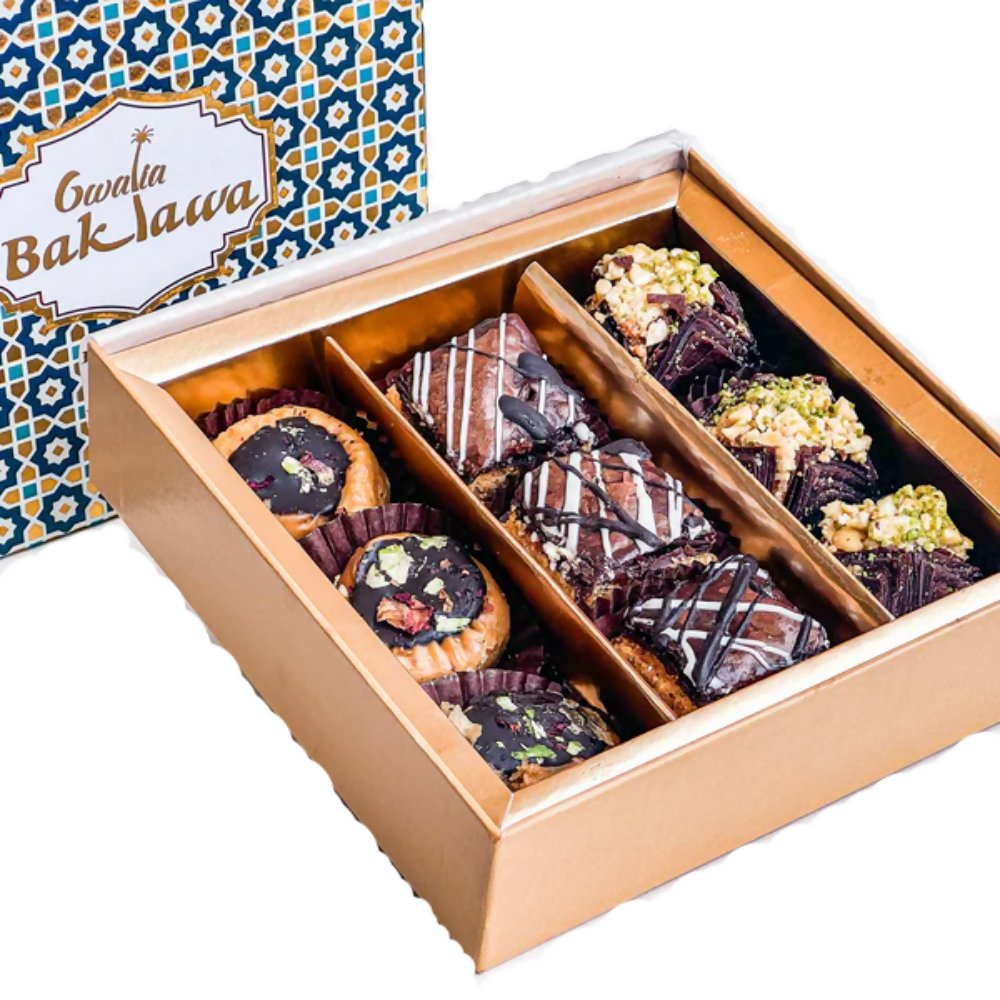 Gwalia Sweets Assorted Chocolate Baklawa Box