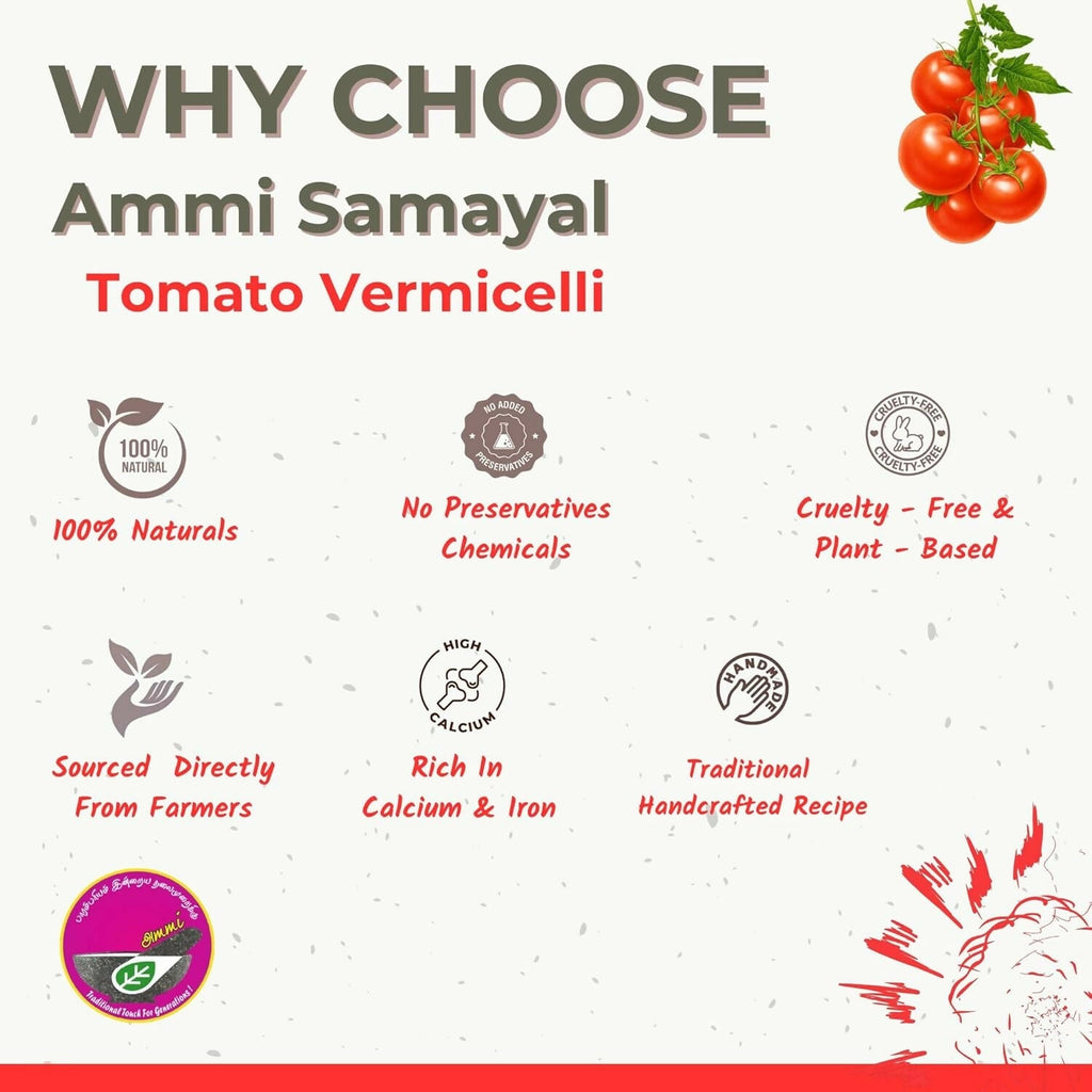 Ammi Samayal Tomato Vermicelli (Semia/Sevai)