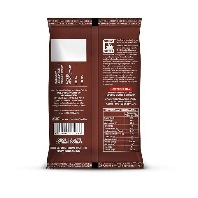 Cothas Coffee Deccan Brew Strong Filter Coffee Powder