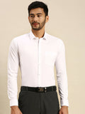 Ramraj Cotton Mens Full Sleeve Formal 100 % Cotton White Shirt
