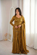 Teeya Creation Olive Fendy Silk Trending Party Wear Salwar Suit