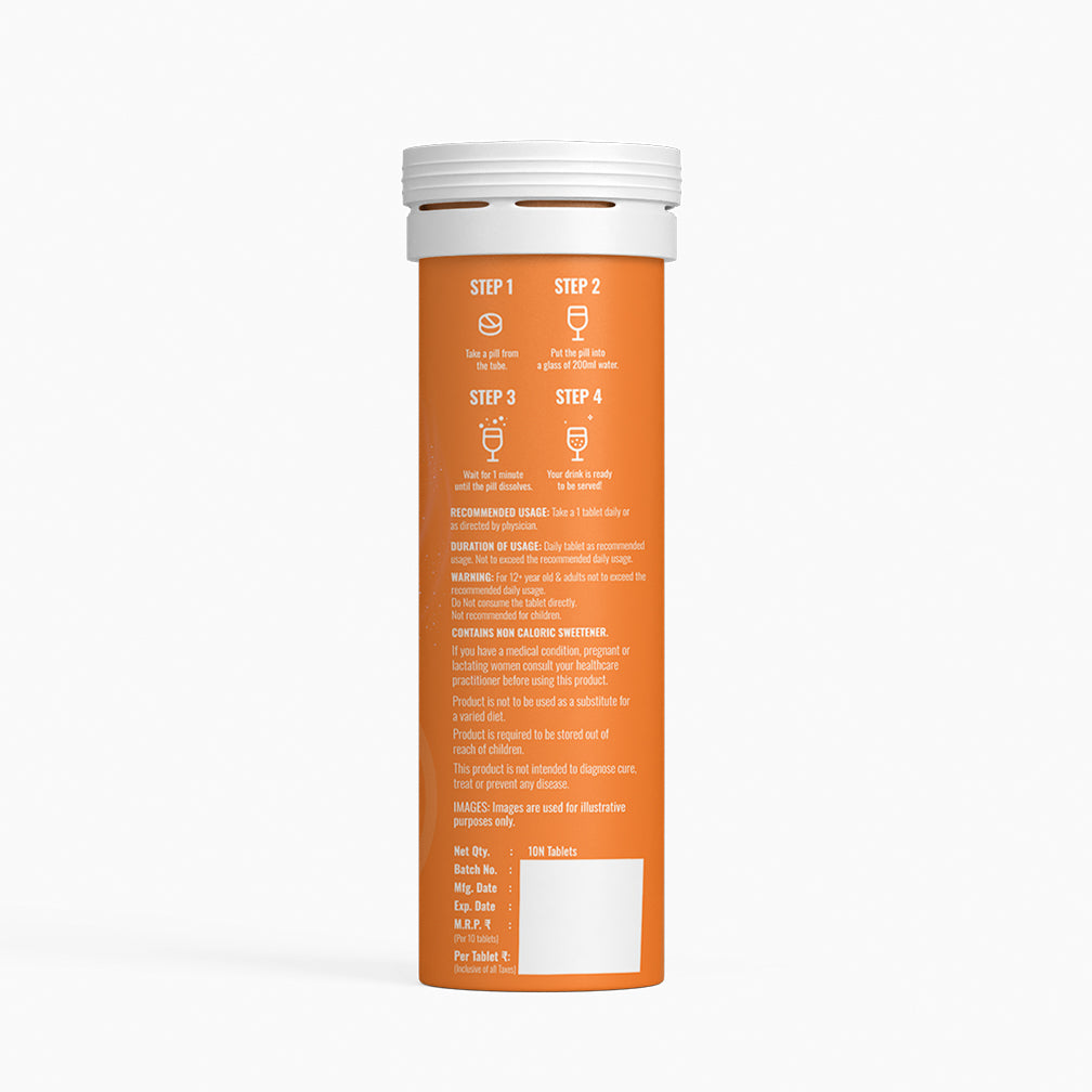 BOOSTIQ Pop & Spark Effervescent Tablets - Zesty Orange
