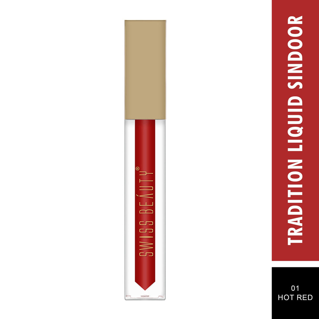 Swiss Beauty Tradition Liquid Sindoor - Hot Red Color - 01