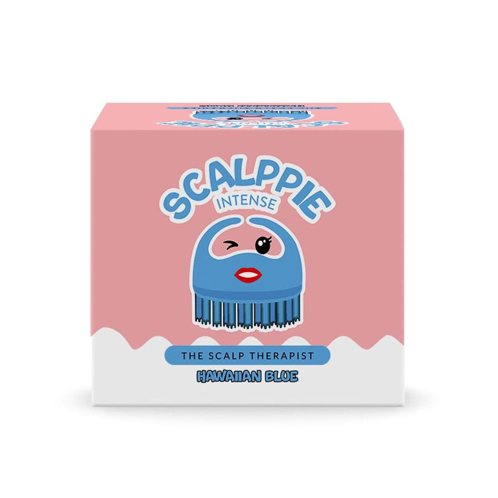 Scalppie Pro Silicon Hair Scalp Massager & Shampoo Brush Scrub - Hair Growth & Anti Dandruff - Blue