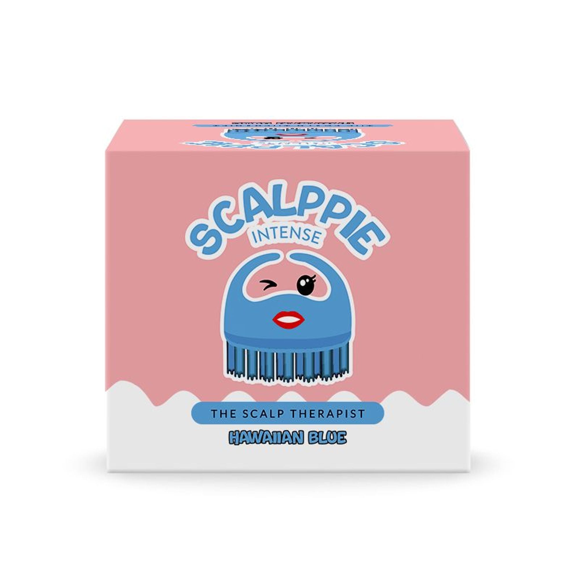 Scalppie Pro Silicon Hair Scalp Massager & Shampoo Brush Scrub - Hair Growth & Anti Dandruff - Blue