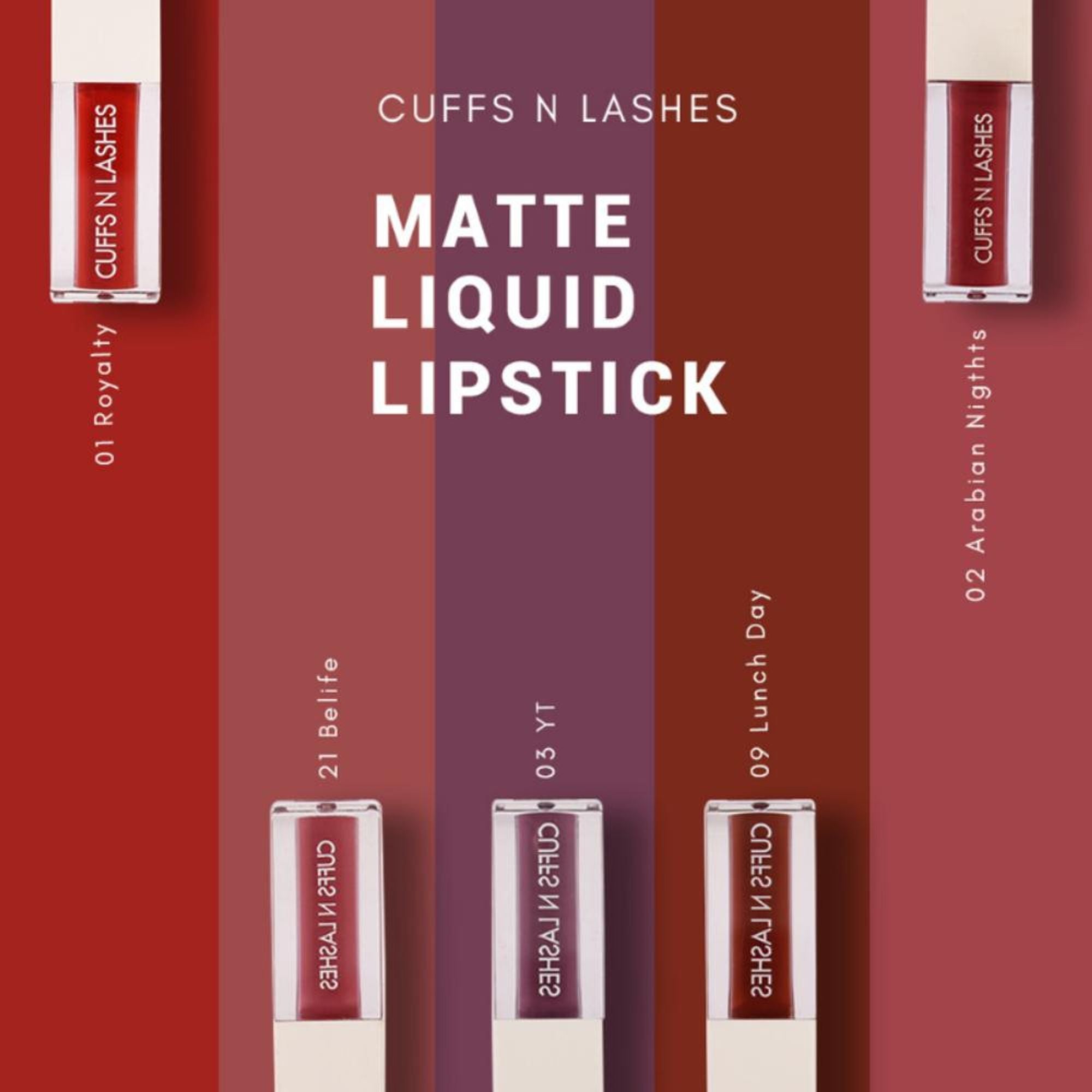 CUFFS N LASHES Matte Liquid Lipstick - 09 Launch Day
