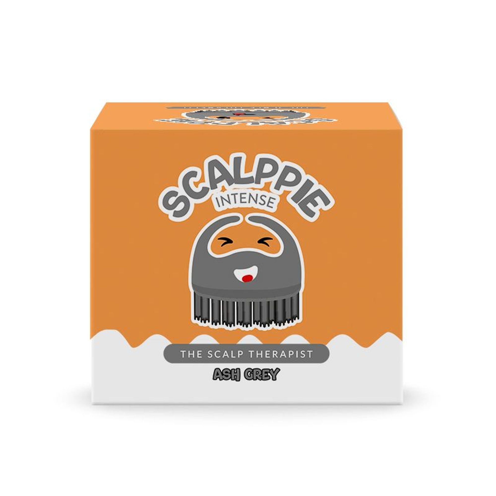 Scalppie Pro Silicon Hair Scalp Massager & Shampoo Brush Scrub - Hair Growth & Anti Dandruff - Grey