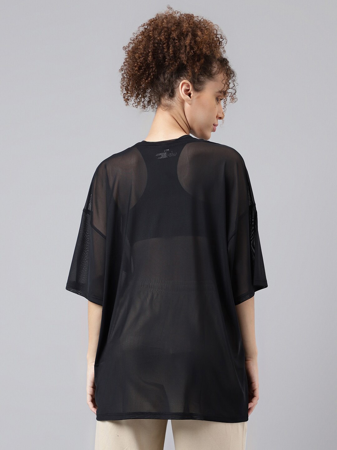 MKH Typography Printed Relaxed Fit Sheer Dri-FIT T-shirt