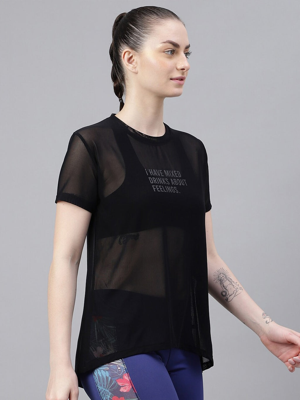 MKH Typography Printed Dri-FIT Relaxed Fit Gym T-shirt