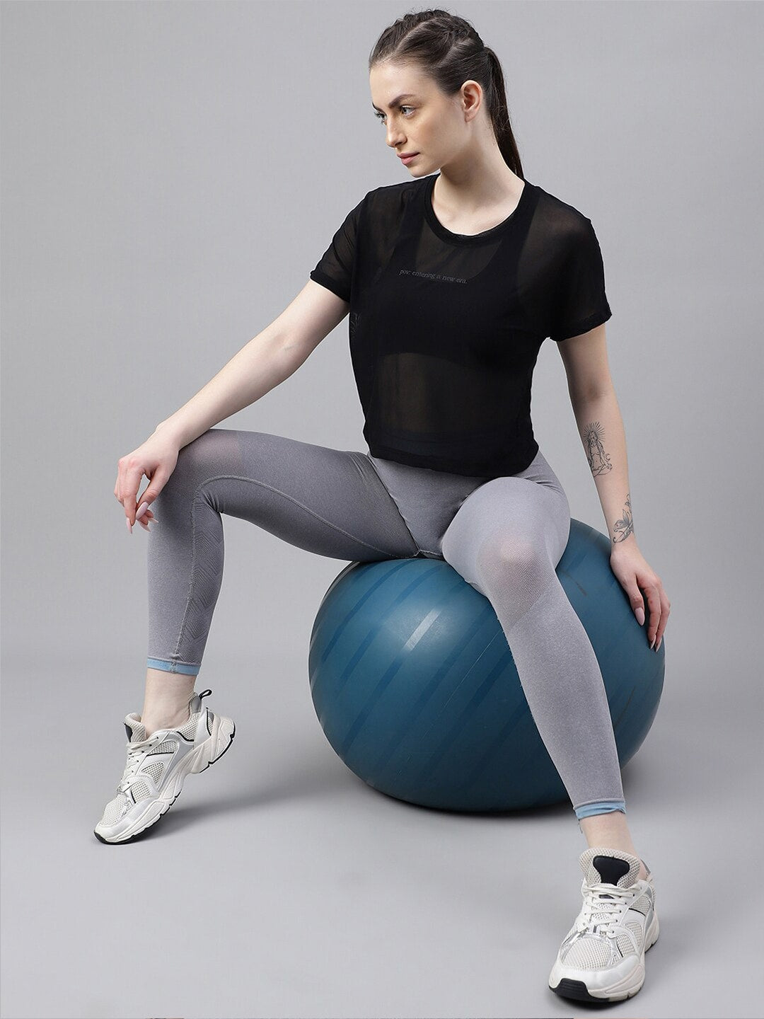 MKH Typography Printed Relaxed Fit Dri-FIT Sports T-shirt