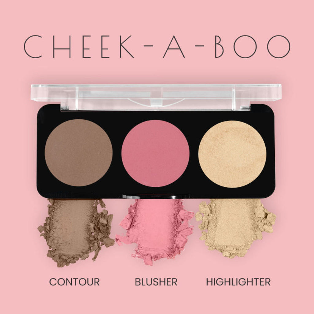 Swiss Beauty Cheek-A-Boo 3 In One Blushe Contour And Highlighter - 3