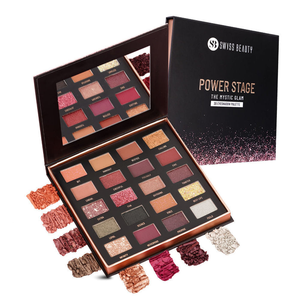 Swiss Beauty Power Stage Eyeshadow Palette - 01 Mystic Glam