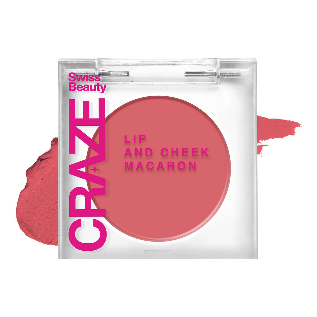 Swiss Beauty CRAZE Lip & Cheek Macaron With Vitamin E And Olive Oil - 03 Apple Pie