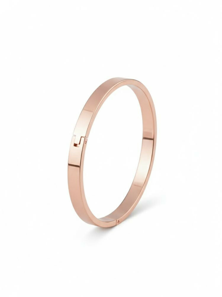 NVR Men's Rose Gold Kada Bracelet