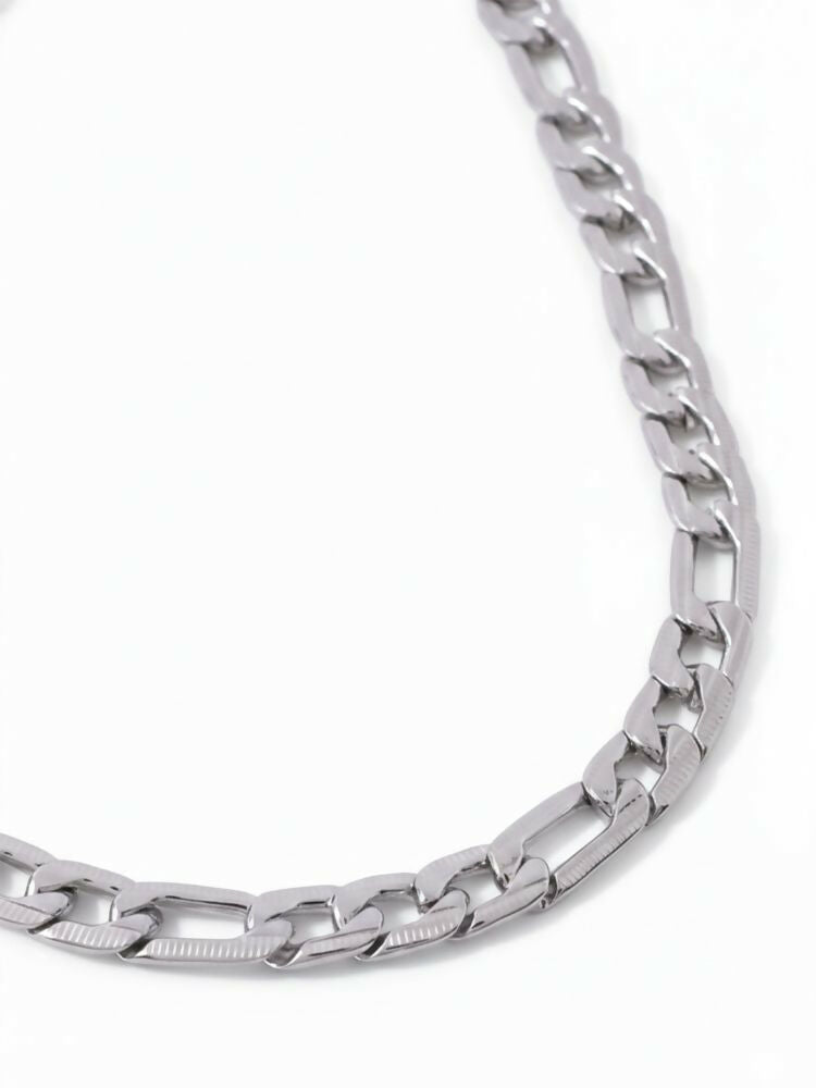 NVR Men's Silver Toned Stainless Steel Chain