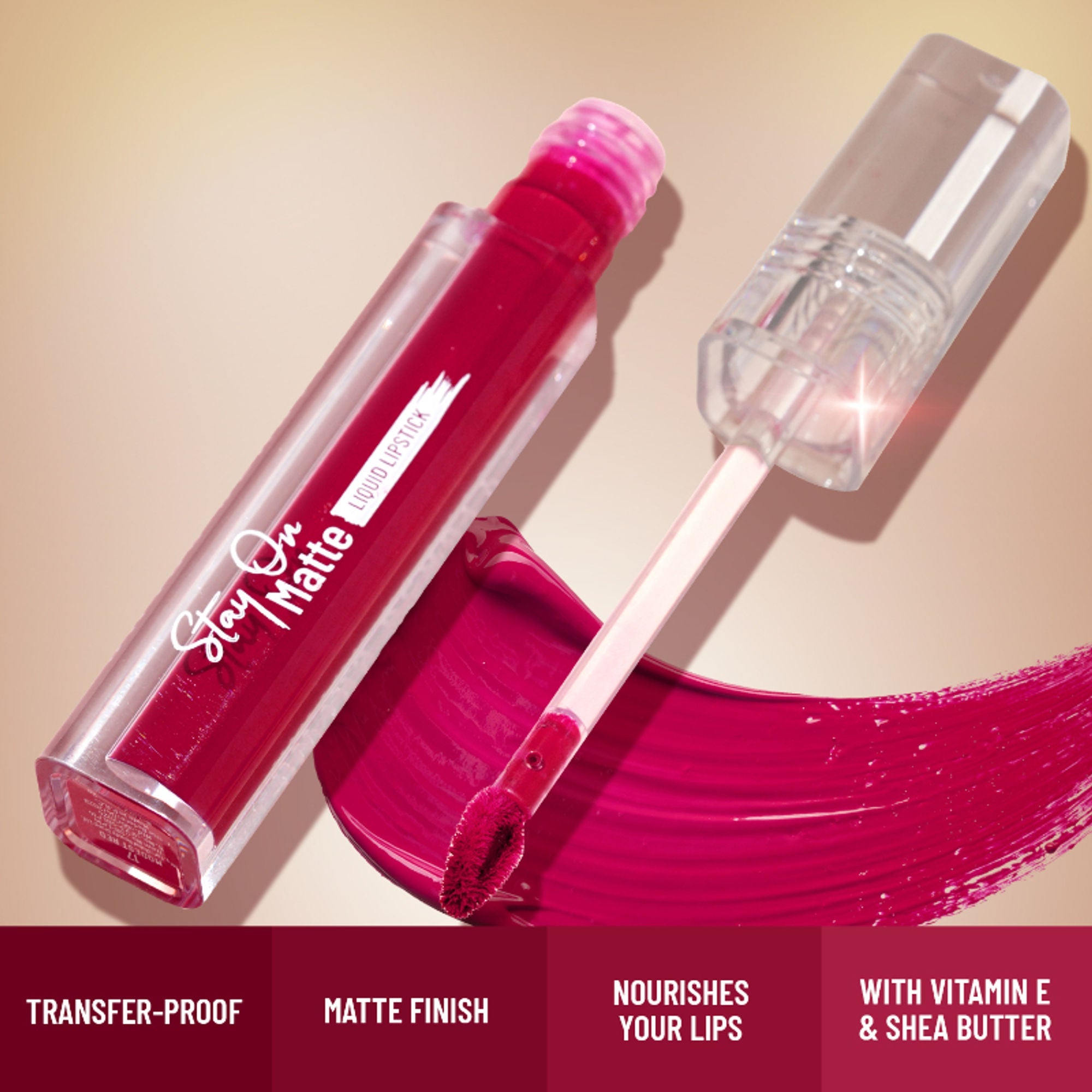 Swiss Beauty Stay On Matte Liquid Lipstick - 11 Raw Plum