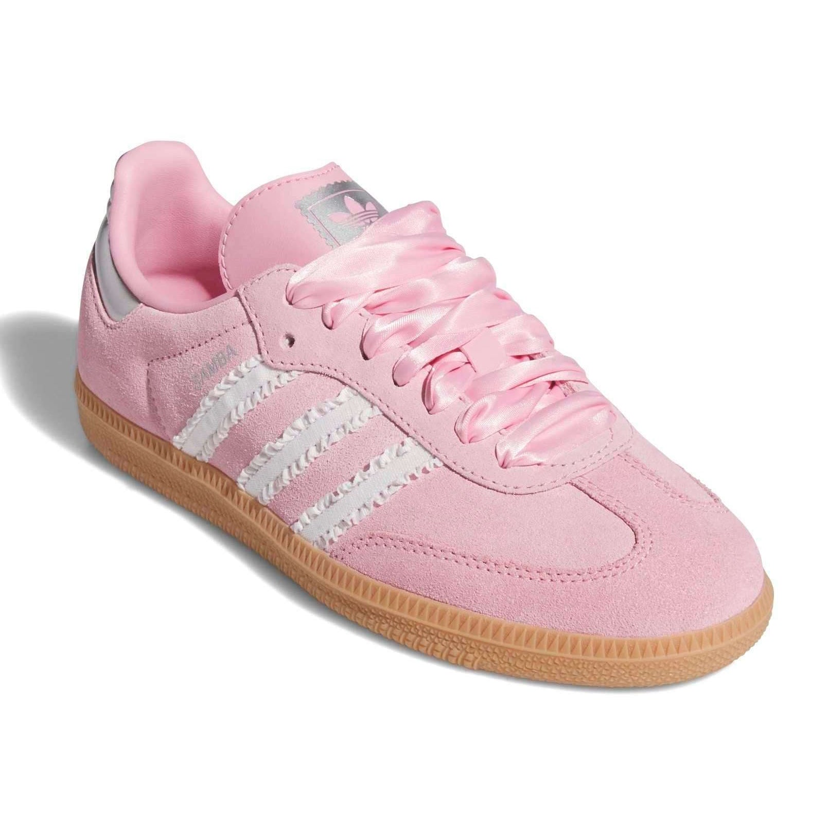 Adidas Samba OG Pink Ribbon Ruffle Stripe Silver (GS)
