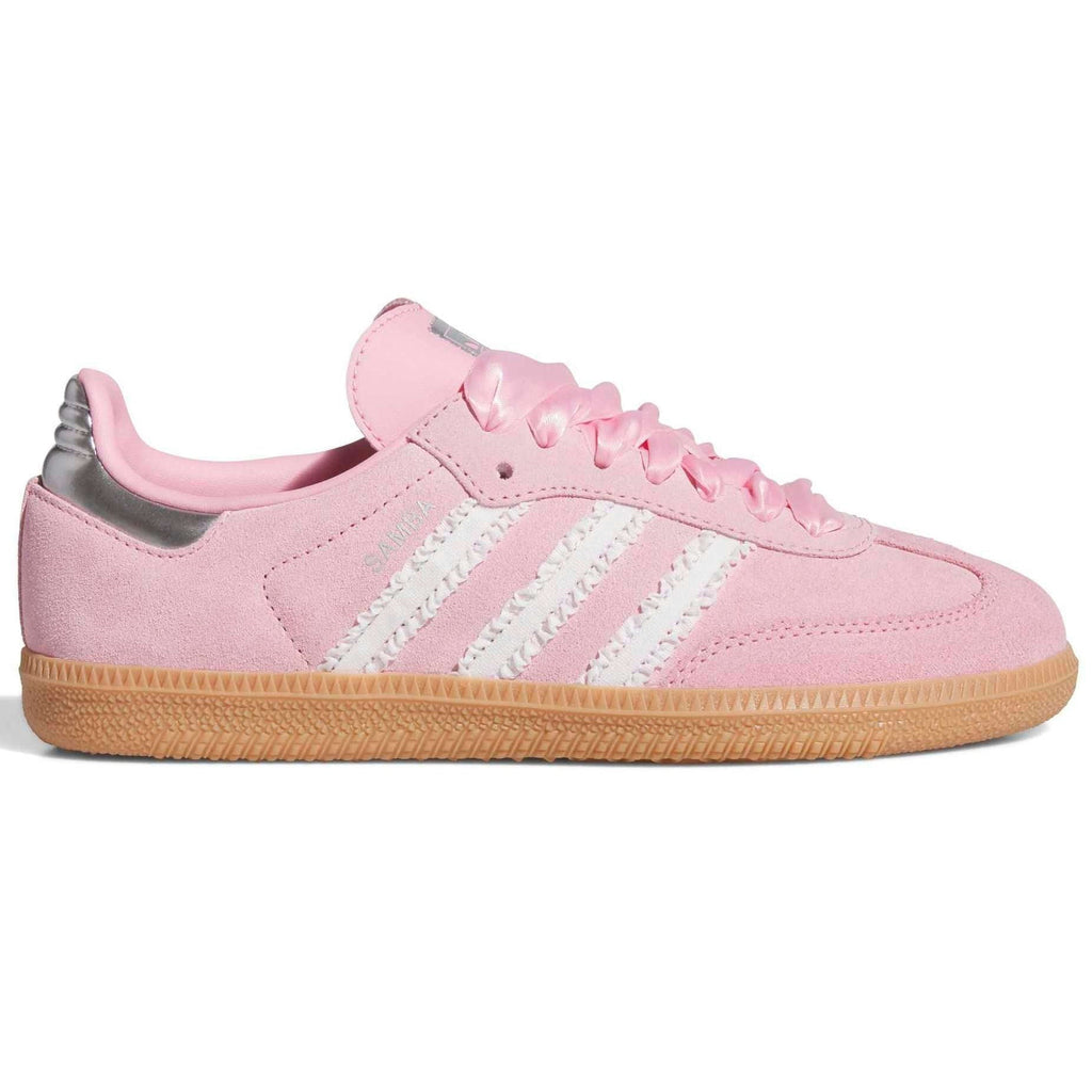Adidas Samba OG Pink Ribbon Ruffle Stripe Silver (GS)
