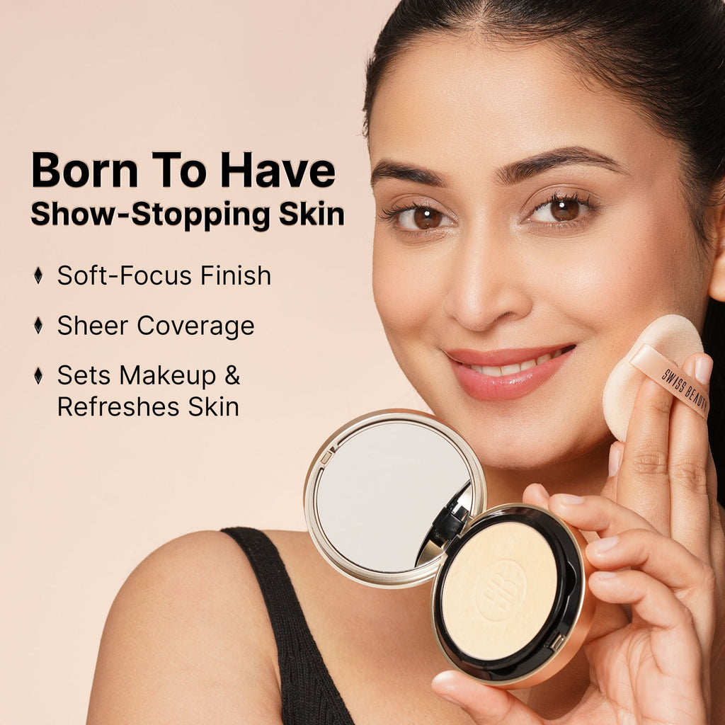 Swiss Beauty Born To Last 3-In-1 Skin Perfection Compact With Vitamin E - 1. Bare Dawn