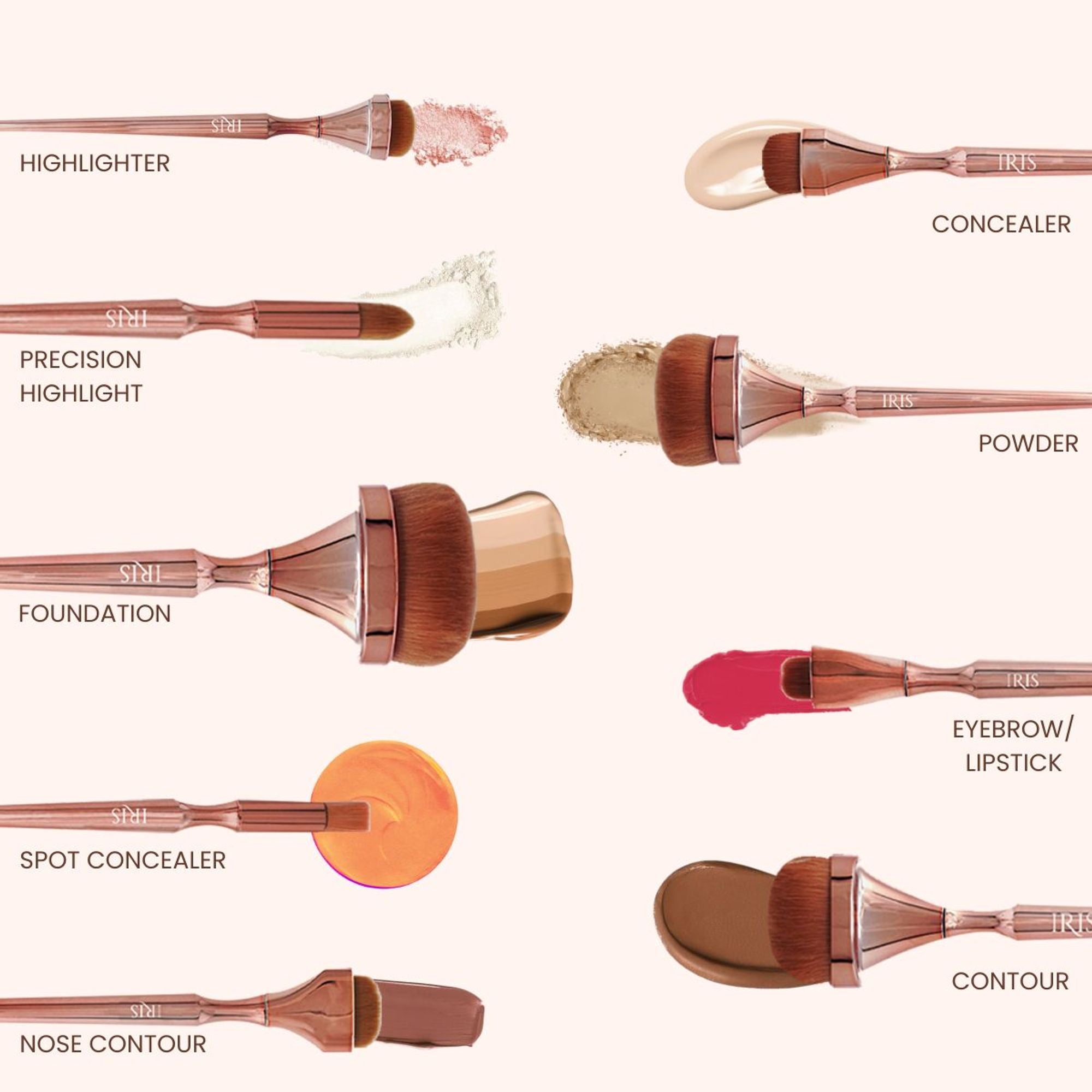 IRIS COSMETICS Luminous HD Precision Highlight Brush
