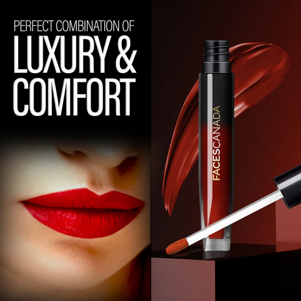 Faces Canada Comfy Silk Liquid Lipstick - Soulful Brown 01