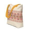 Spacious Tote Bag – Colorful Art Pattern, 15" x 15"