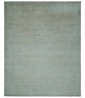 Antique look Beige and Gray Hand Knotted Oriental Oushak 8x10 wool Area Rug