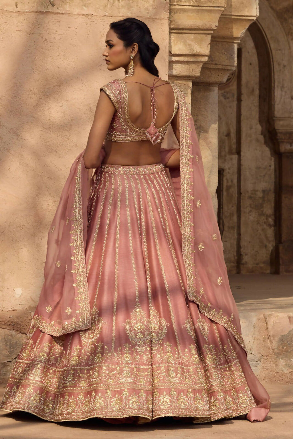 Lehenga Mart Designer Indian Wedding Lehenga Choli-Light Pink