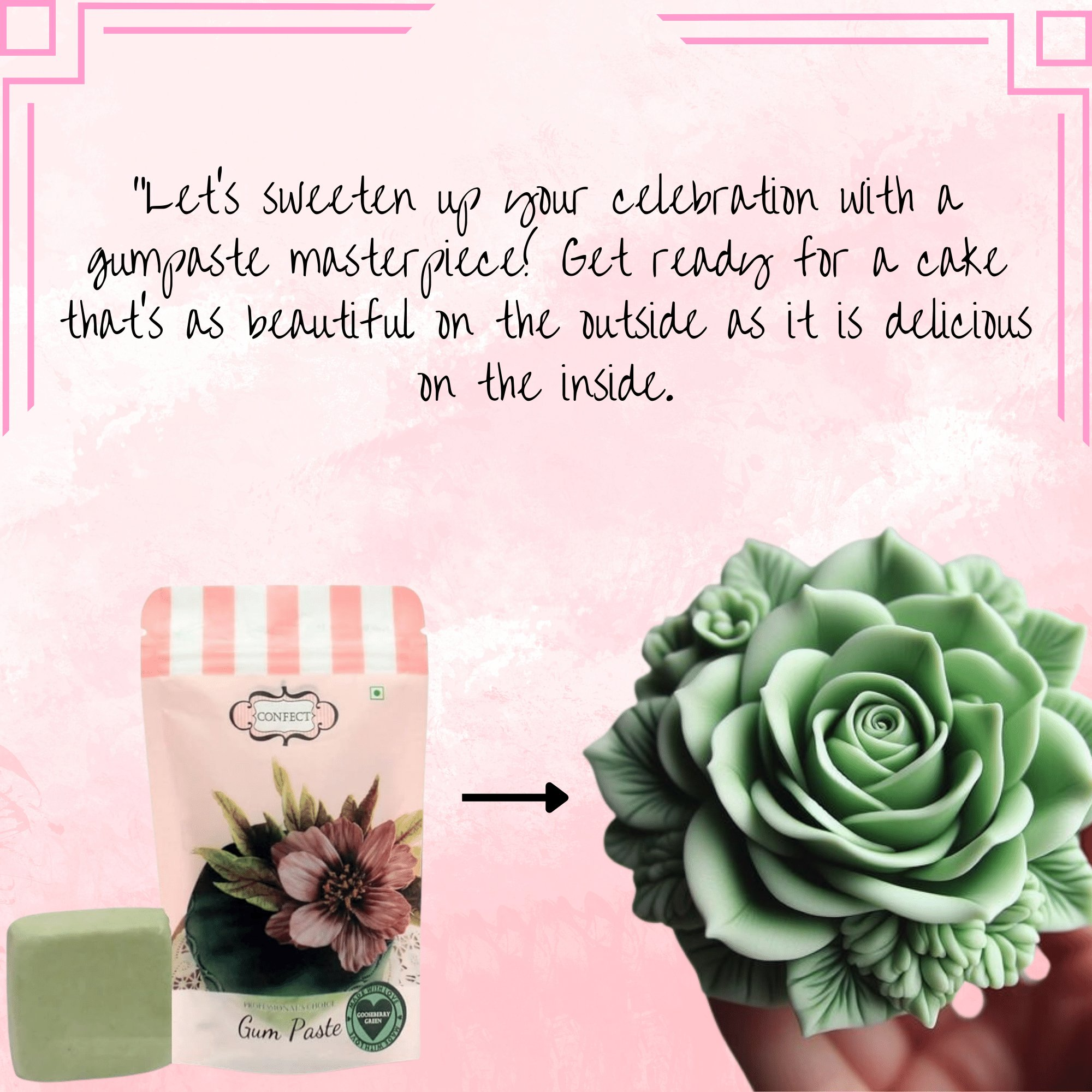 Confect Gooseberry Green | Edible Gum paste