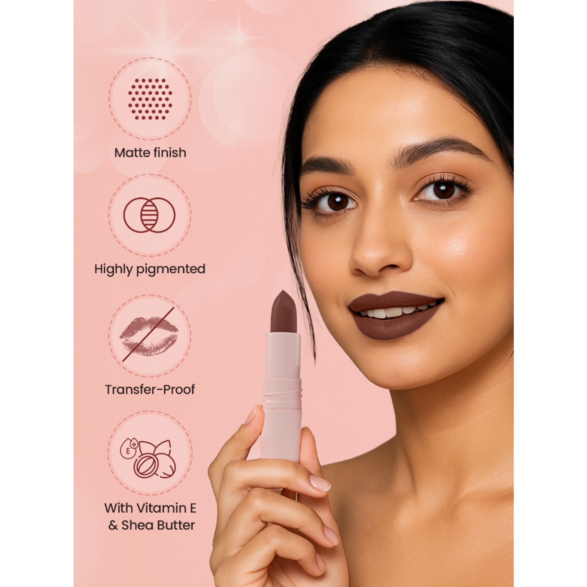 Swiss Beauty Stay All Day Lipstick - 07 Sassy