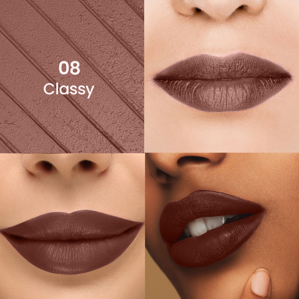 Swiss Beauty Stay All Day Lipstick - 08 Classy