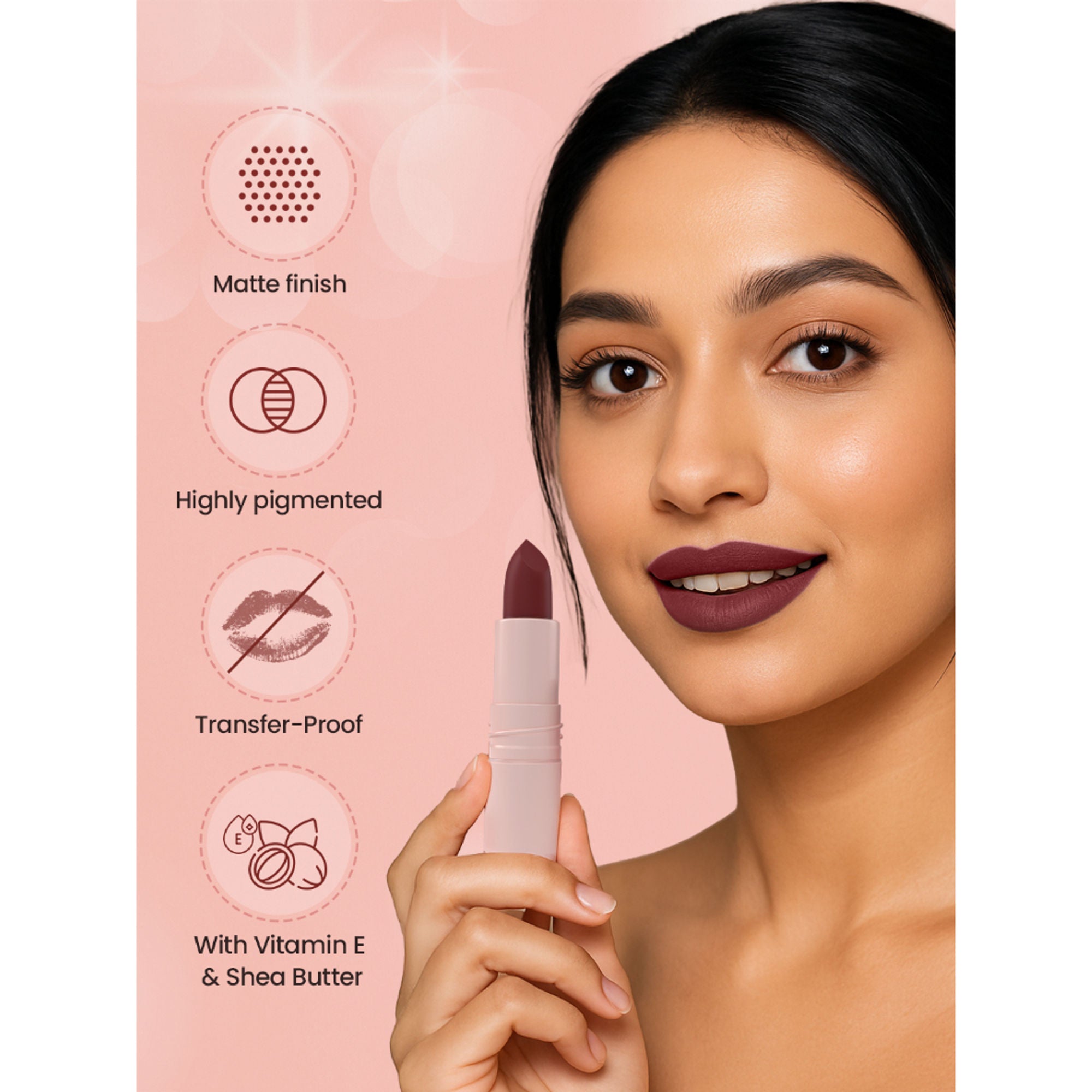 Swiss Beauty Stay All Day Lipstick - 08 Classy