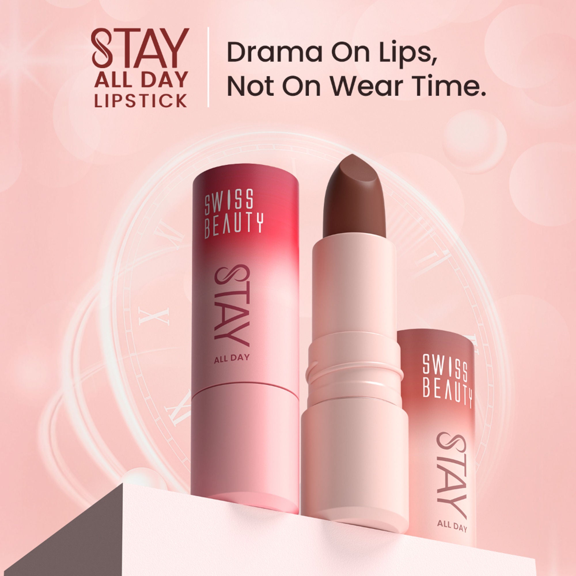 Swiss Beauty Stay All Day Lipstick - 08 Classy