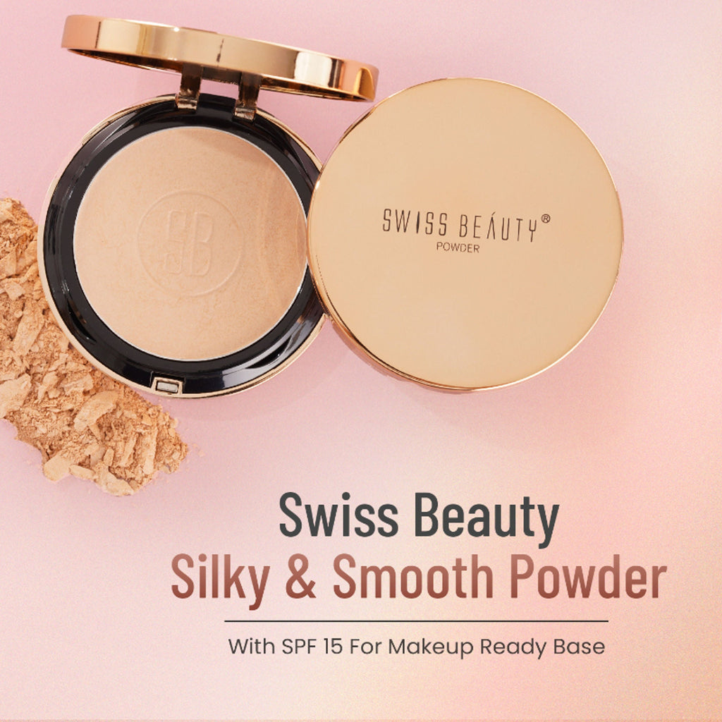 Swiss Beauty Silky & Smooth Oil Control Powder - 4 Natural Beige