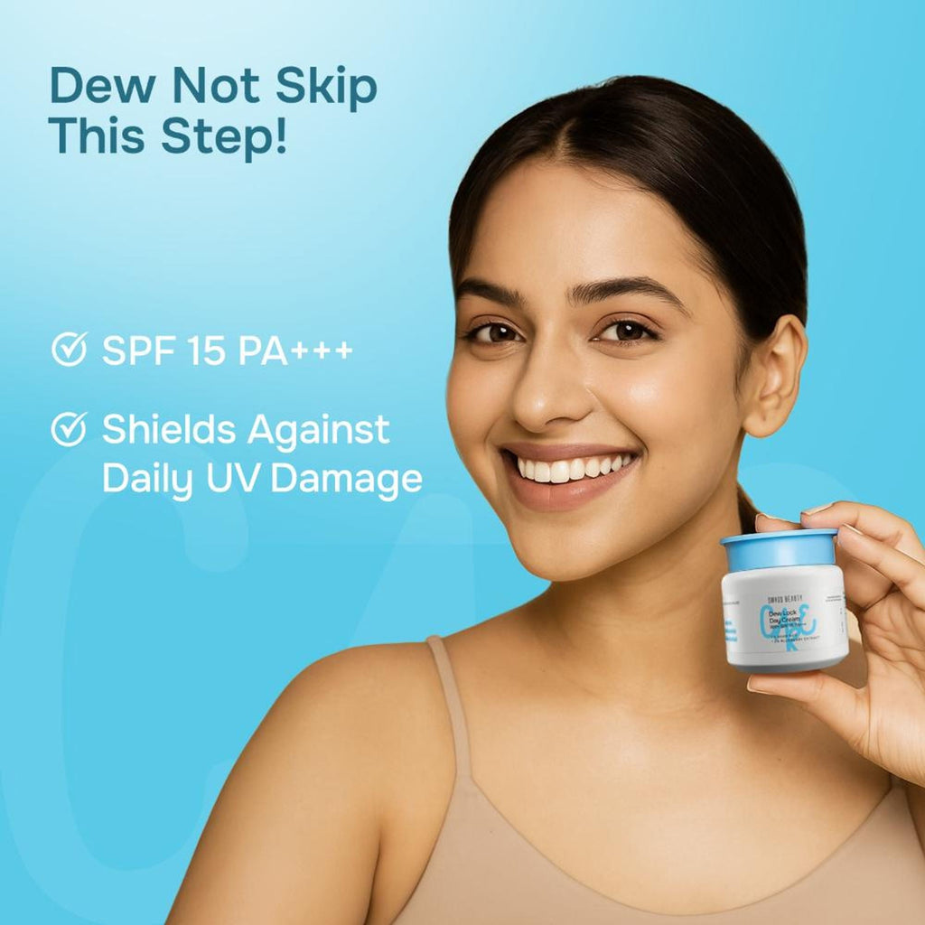 Swiss Beauty Care Dew Lock Day Cream With SPF 15+++ - 2% Aqua Neo & 2% Blueberry Extract