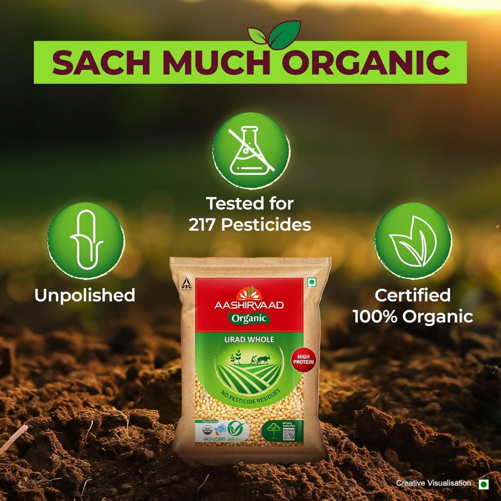 Aashirvaad Organic Urad Dal (Whole)