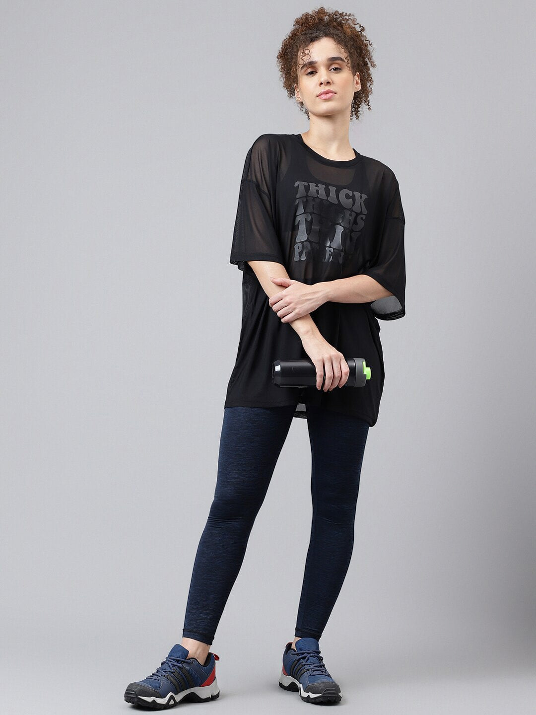MKH Typography Printed Dri-FIT Relaxed Fit Sports T-shirt