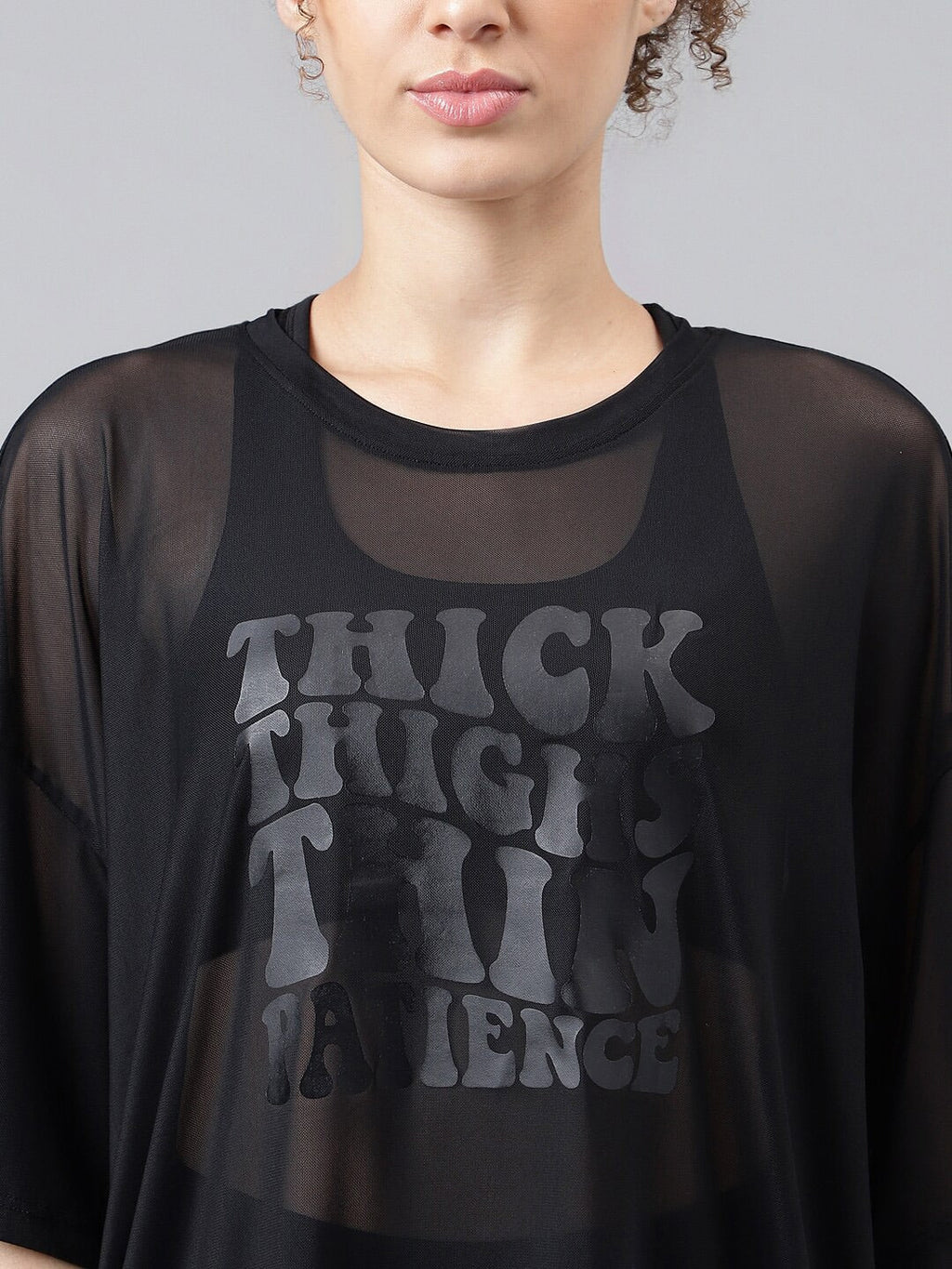 MKH Typography Printed Dri-FIT Relaxed Fit Sports T-shirt